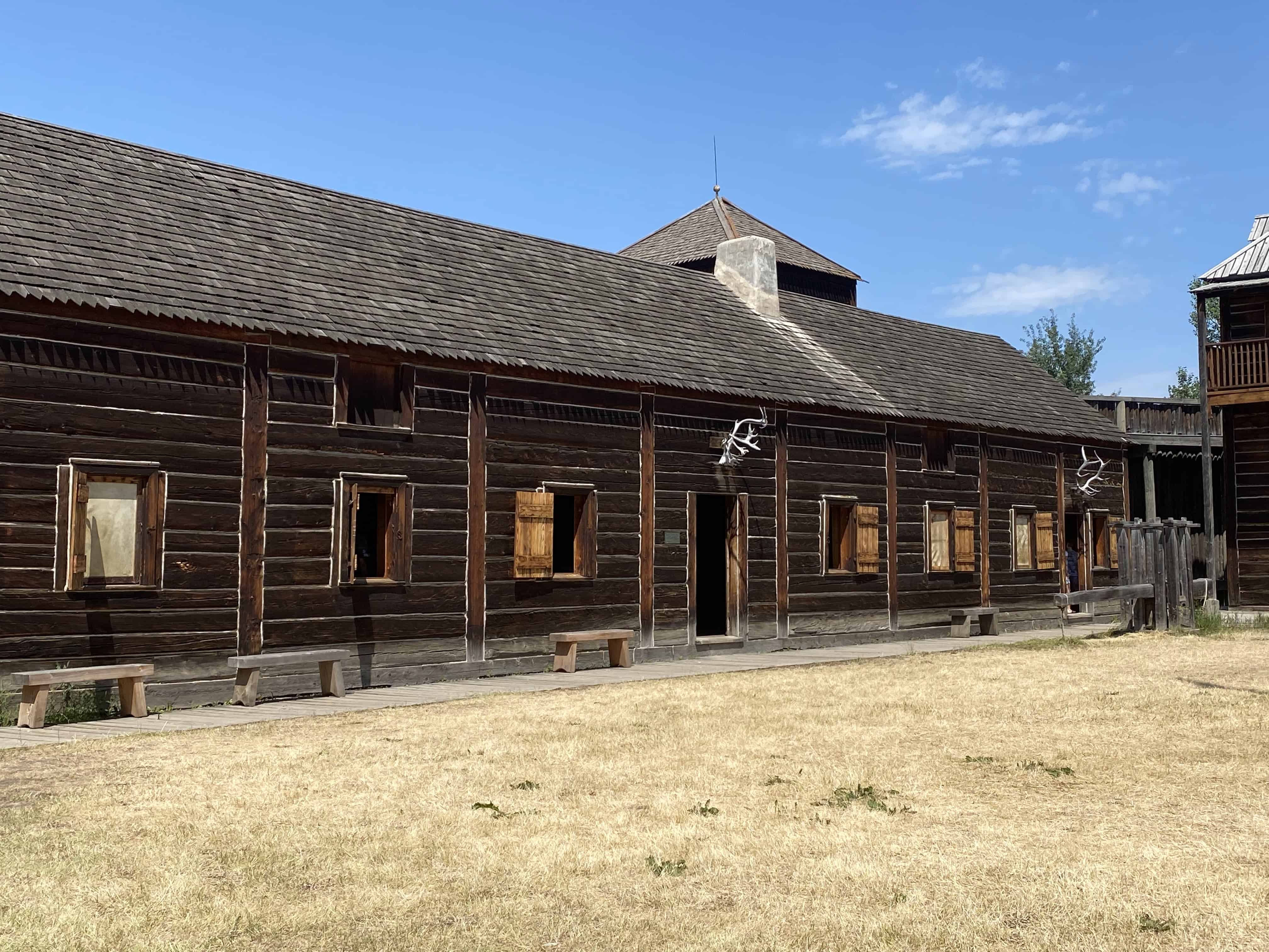 The older buildings at Fort Edmonton Park.  You can enter many of them.