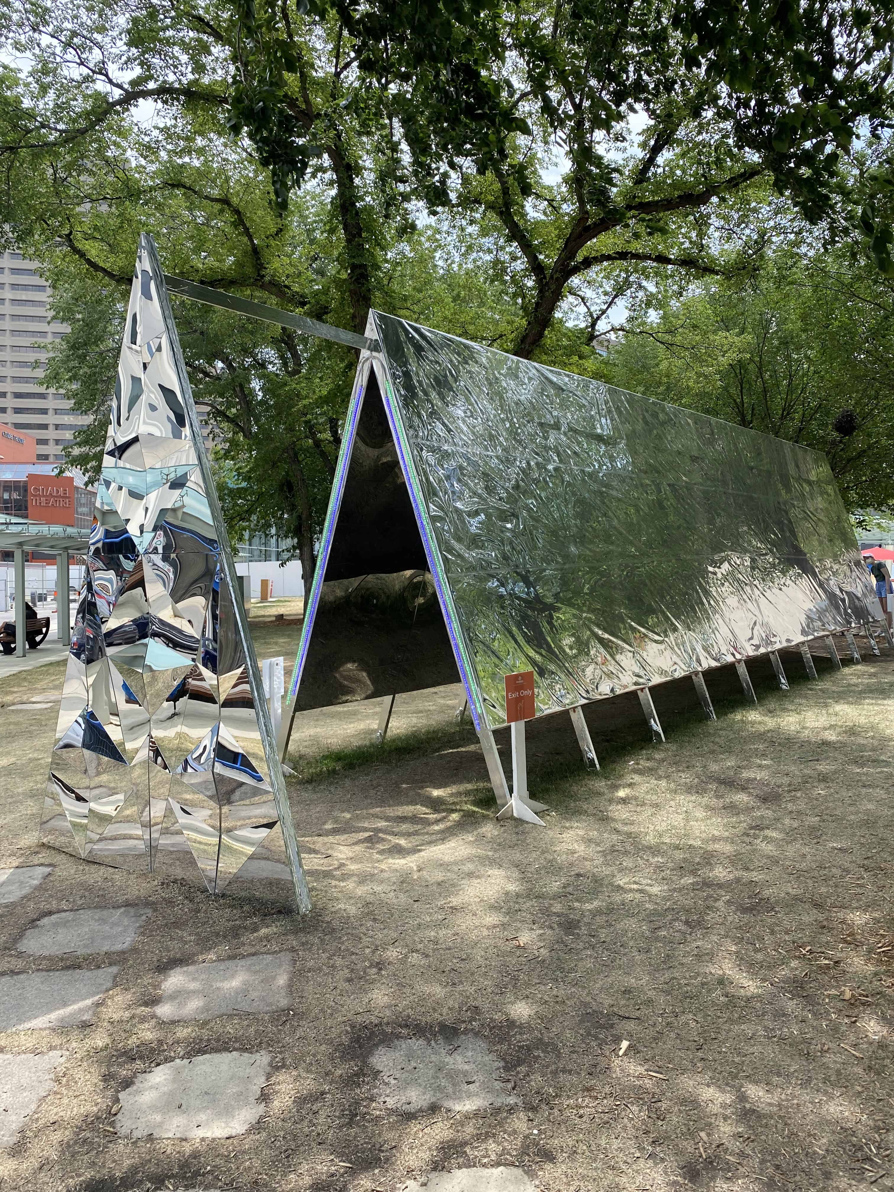 Display at the Works Art Festival in Edmonton
