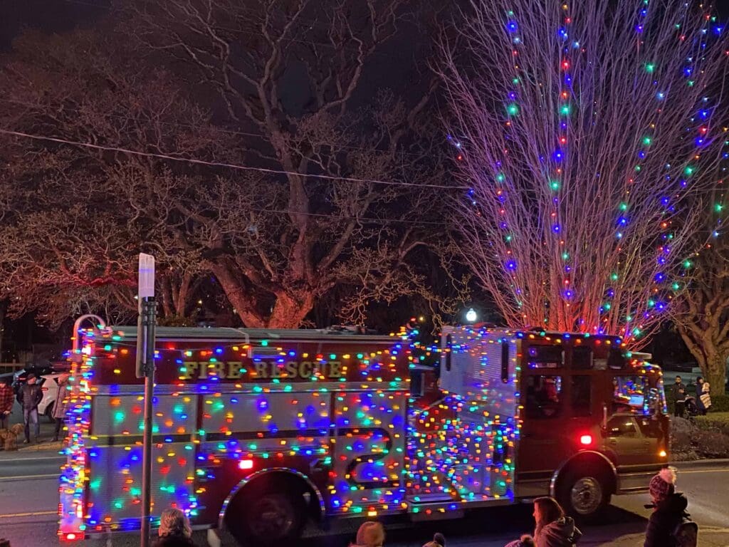 Esquimalt Celebration of Lights Parade during the Christmas season in the greater Victoria area