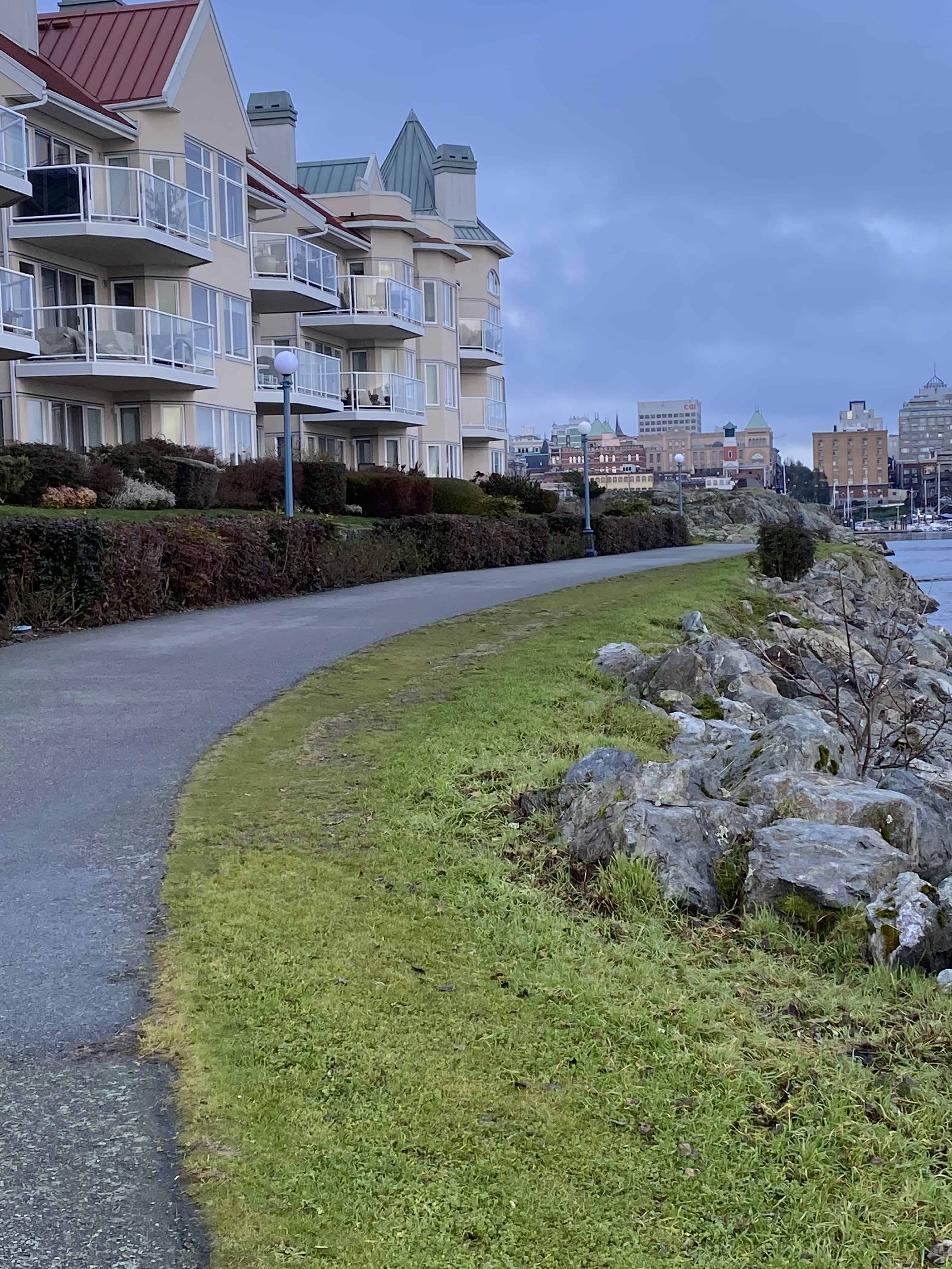 Slightly wider section of the walkway in Victoria.
