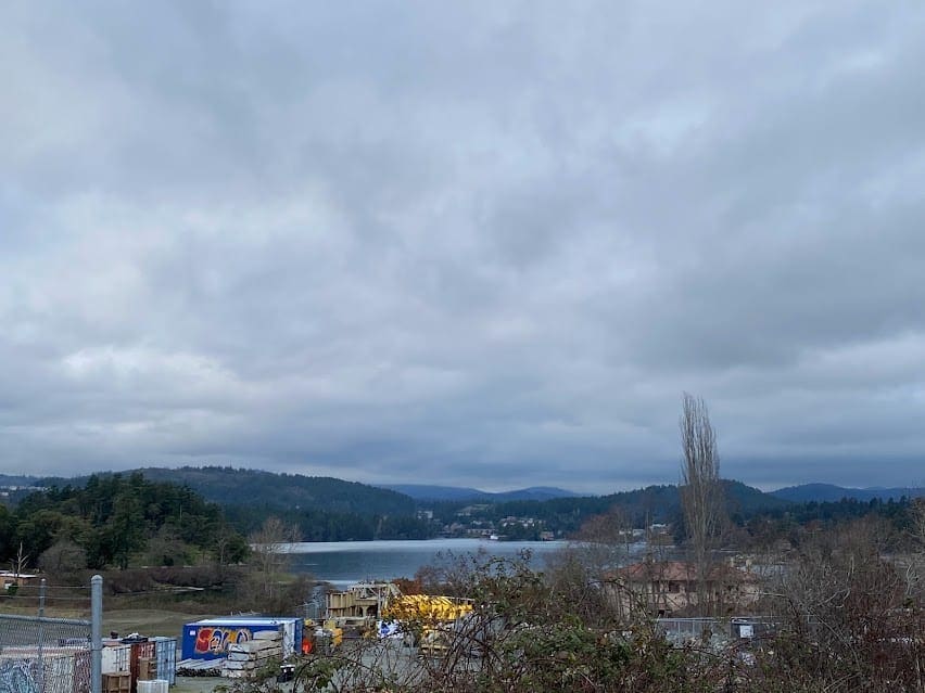 View of Esquimalt harbour from the E&N trail