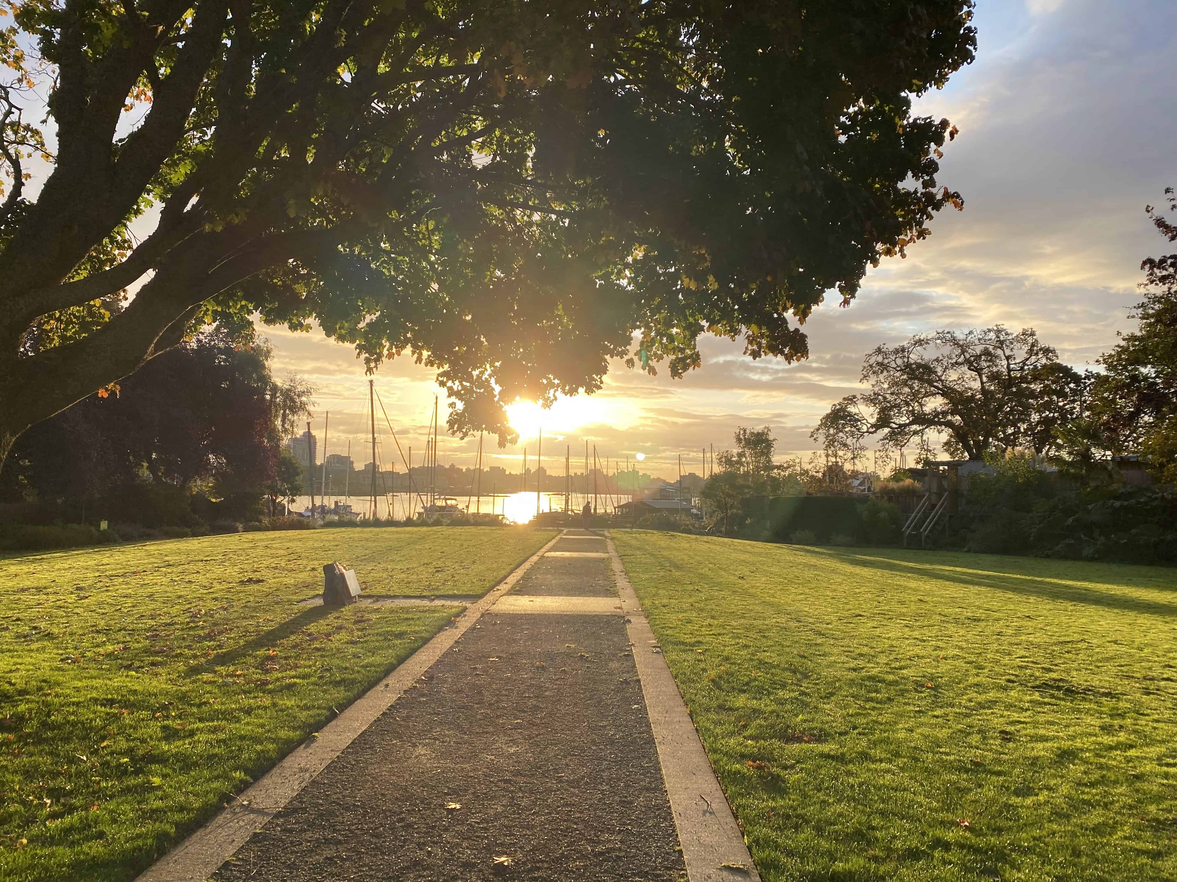 Beautiful morning at Captain Jacobsen Park in Esquimalt BC Parks