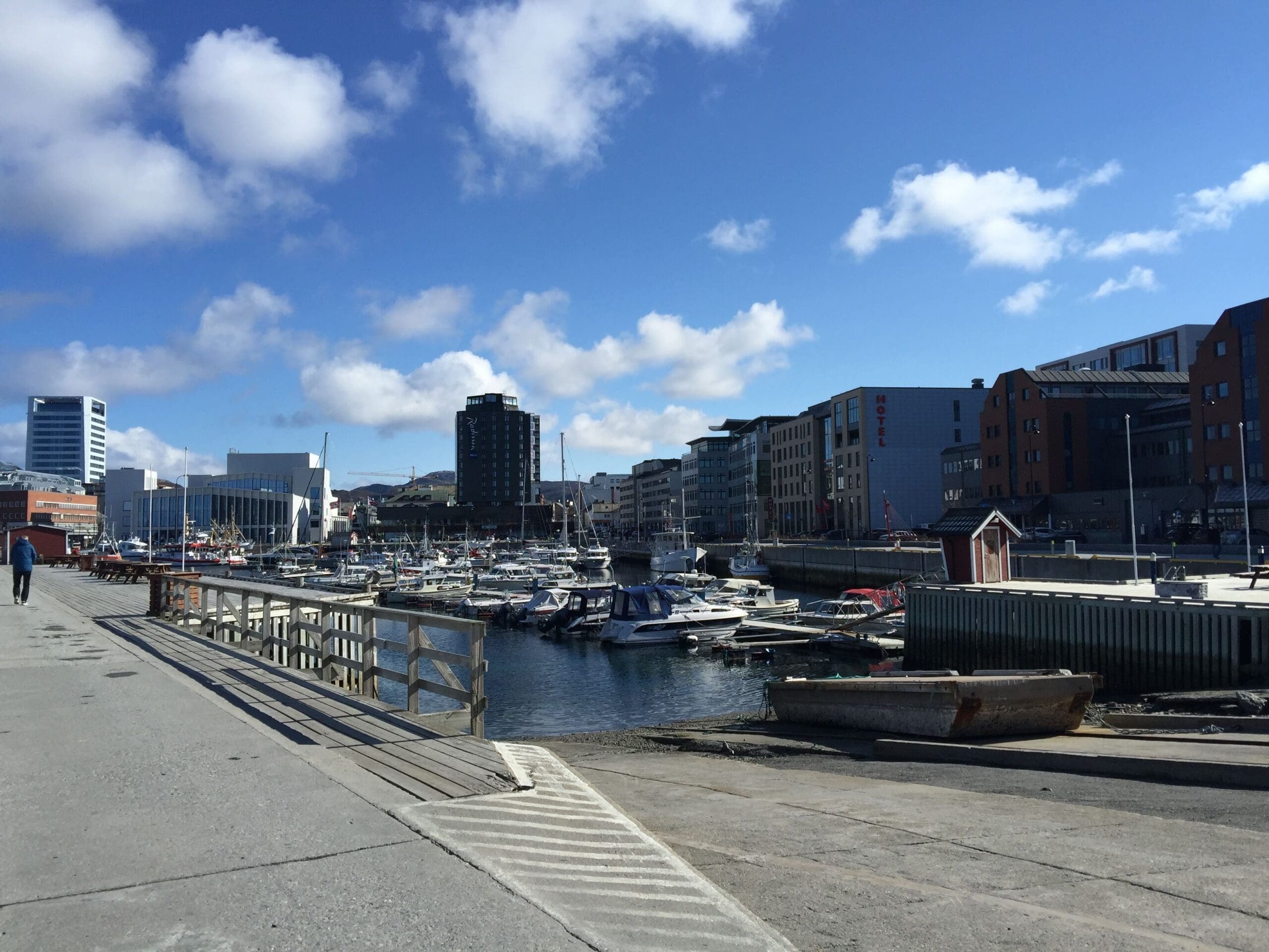 View of Bod&oslash; city centre from the harbour