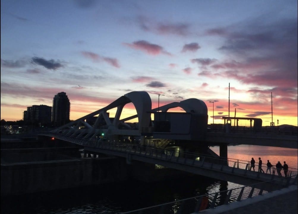 One of the most special things to see in Victoria is the beautiful sunset over the Johnson Street Bridge.