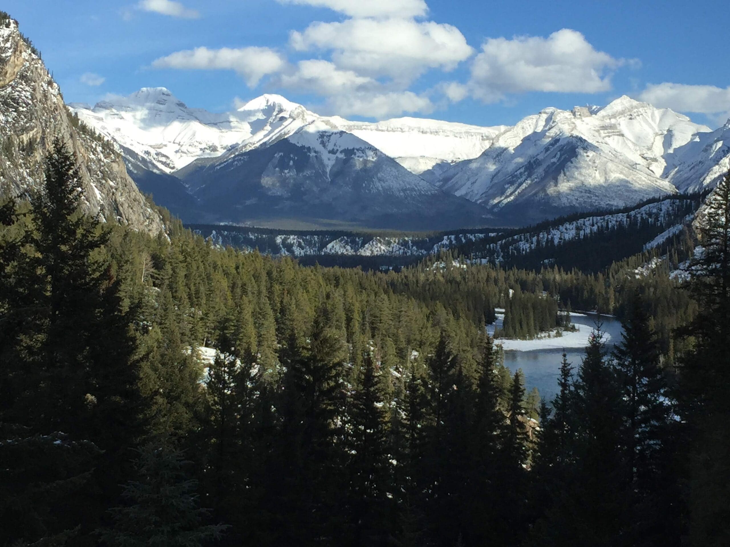 This was taken in Banff 2015 beautiful snow capped mountains!