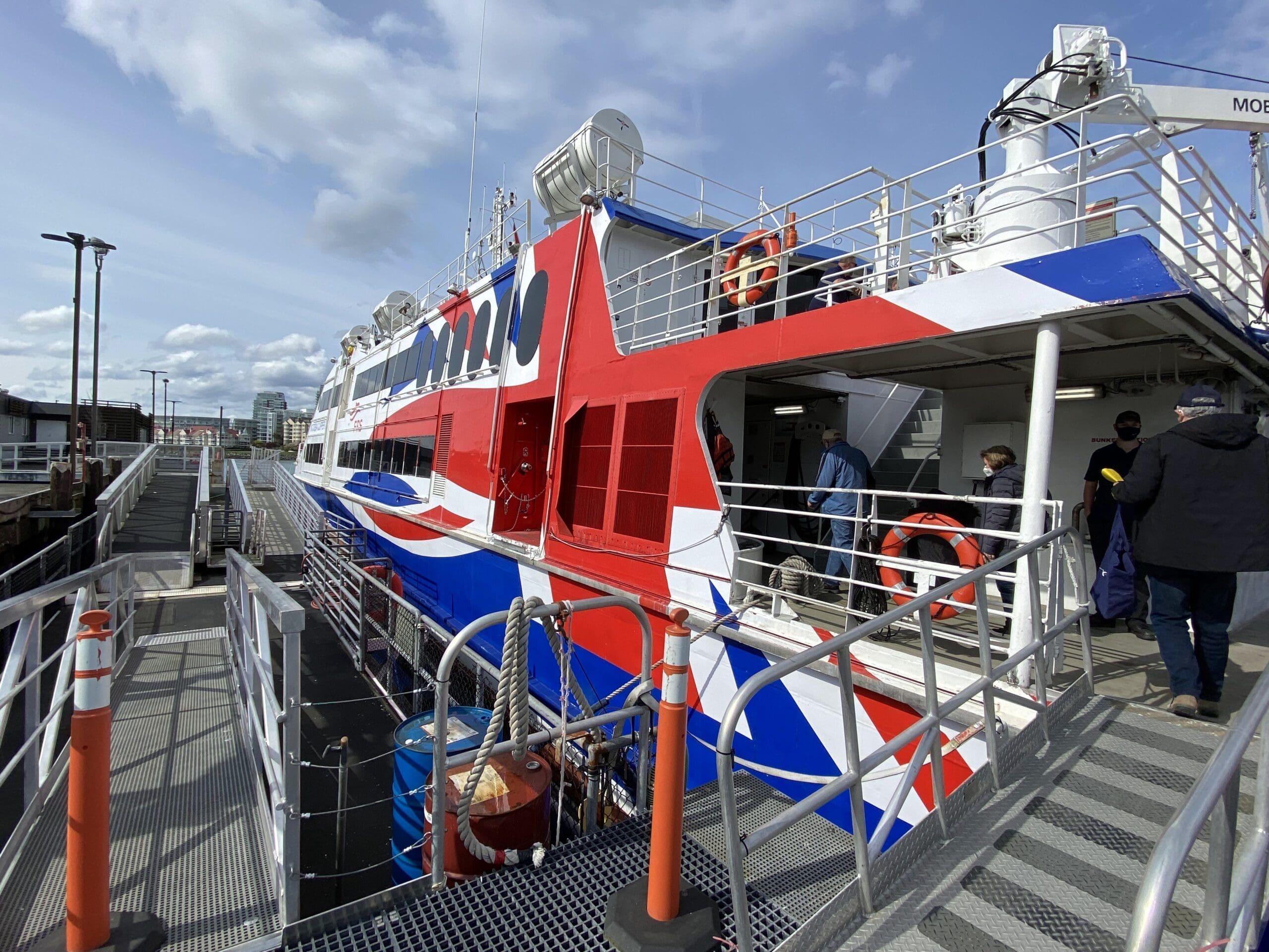 Clipper in dock waiting for passengers to board