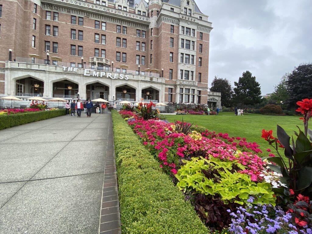 The Empress hotel is one of the best hotels in Victoria, and a luxurious place to stay.