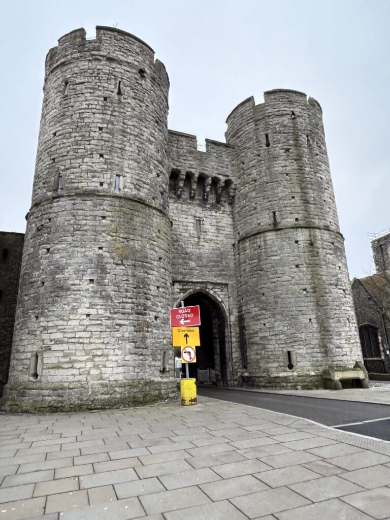 Westgate Tower in Canterbury, oldest architecture designed for defence.