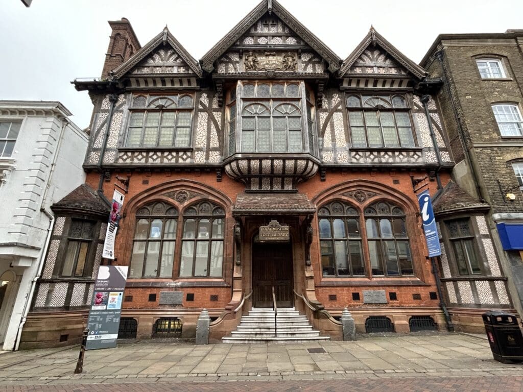 The Beaney outside historical building.
