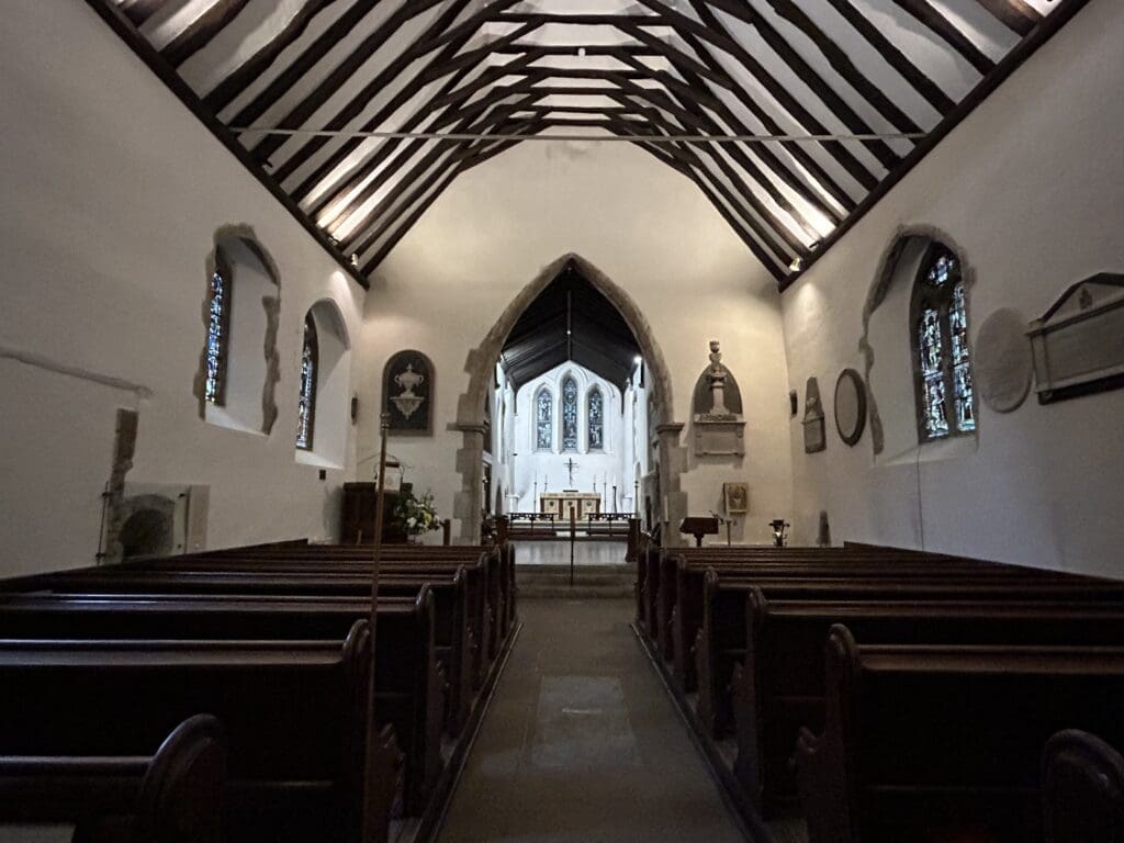 Inside the charming St. Martin's church.